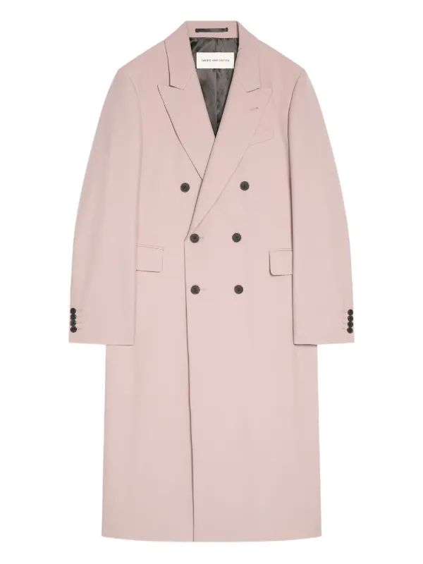 DRIES VAN NOTEN ダブルコート | ピンク | FARFETCH JP