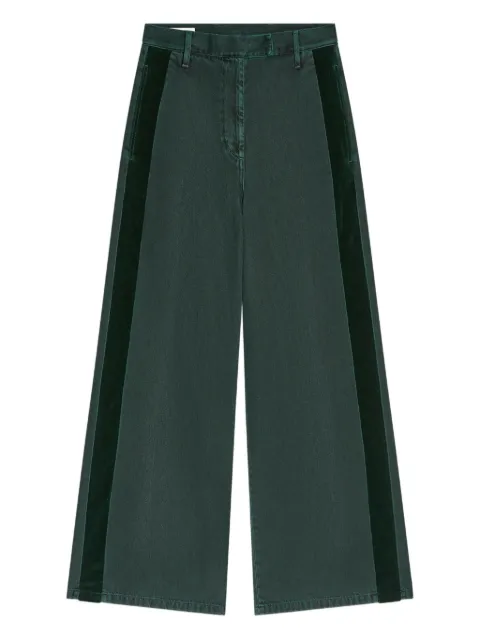 DRIES VAN NOTEN side-stripe denim trousers