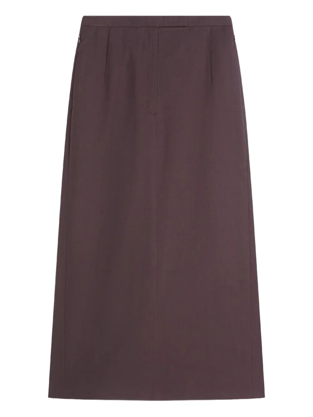 Dries Van Noten Tailored Midi Skirt In Brown