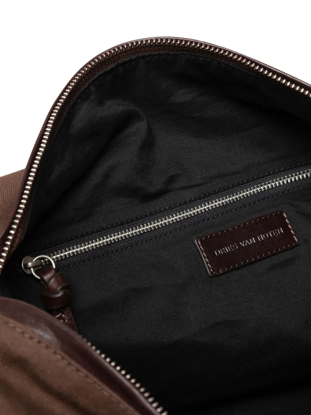 Dries Van Noten Leather-strap Shoulder Bag In Brown