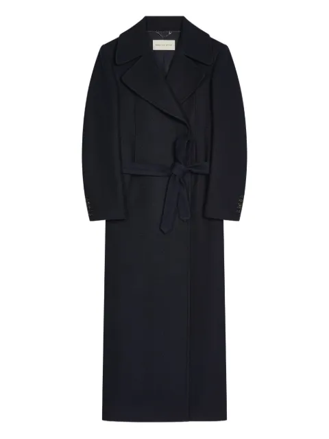 DRIES VAN NOTEN abrigo con doble botonadura y cinturón