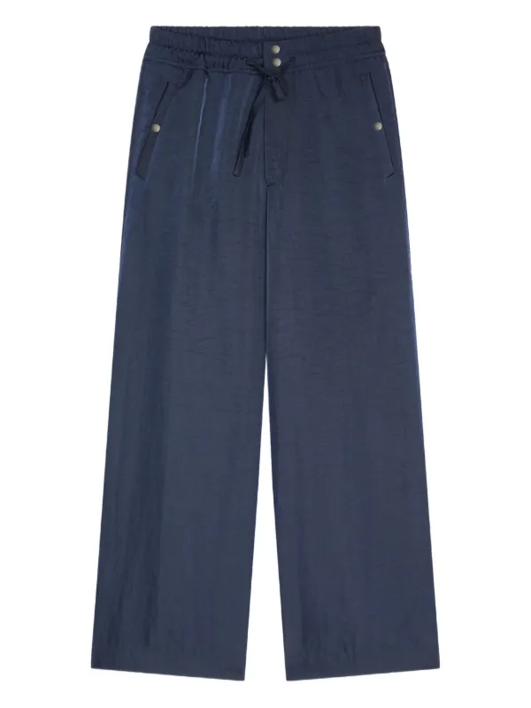dries van noten スラックス　ドローストリング DRIES VAN NOTEN ドローストリング パンツ | ブルー | FARFETCH JP