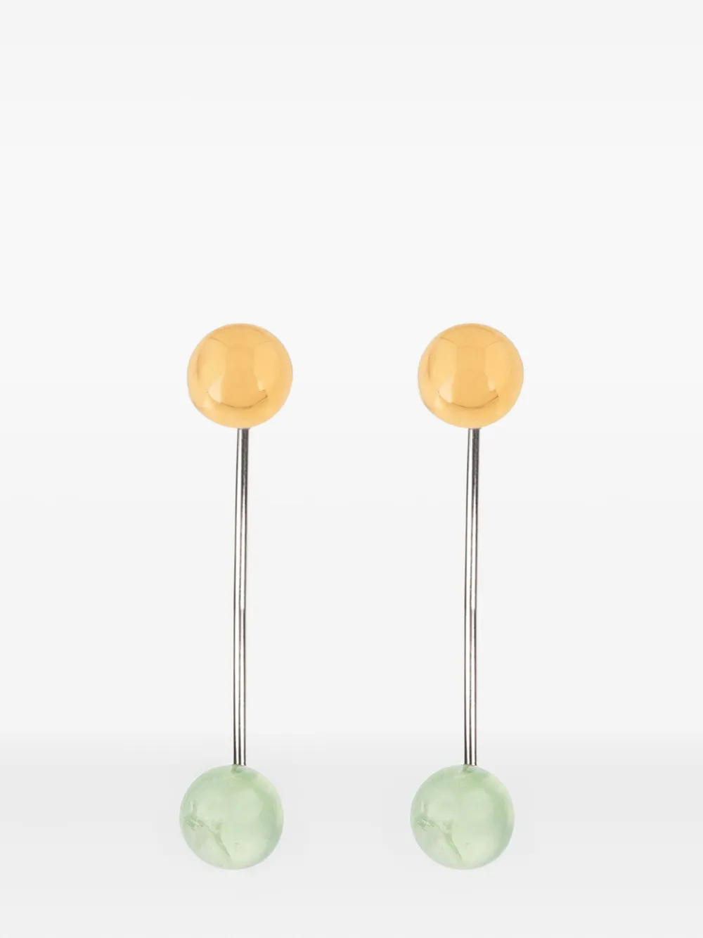 Dries Van Noten Chain Stud Earrings In Gold