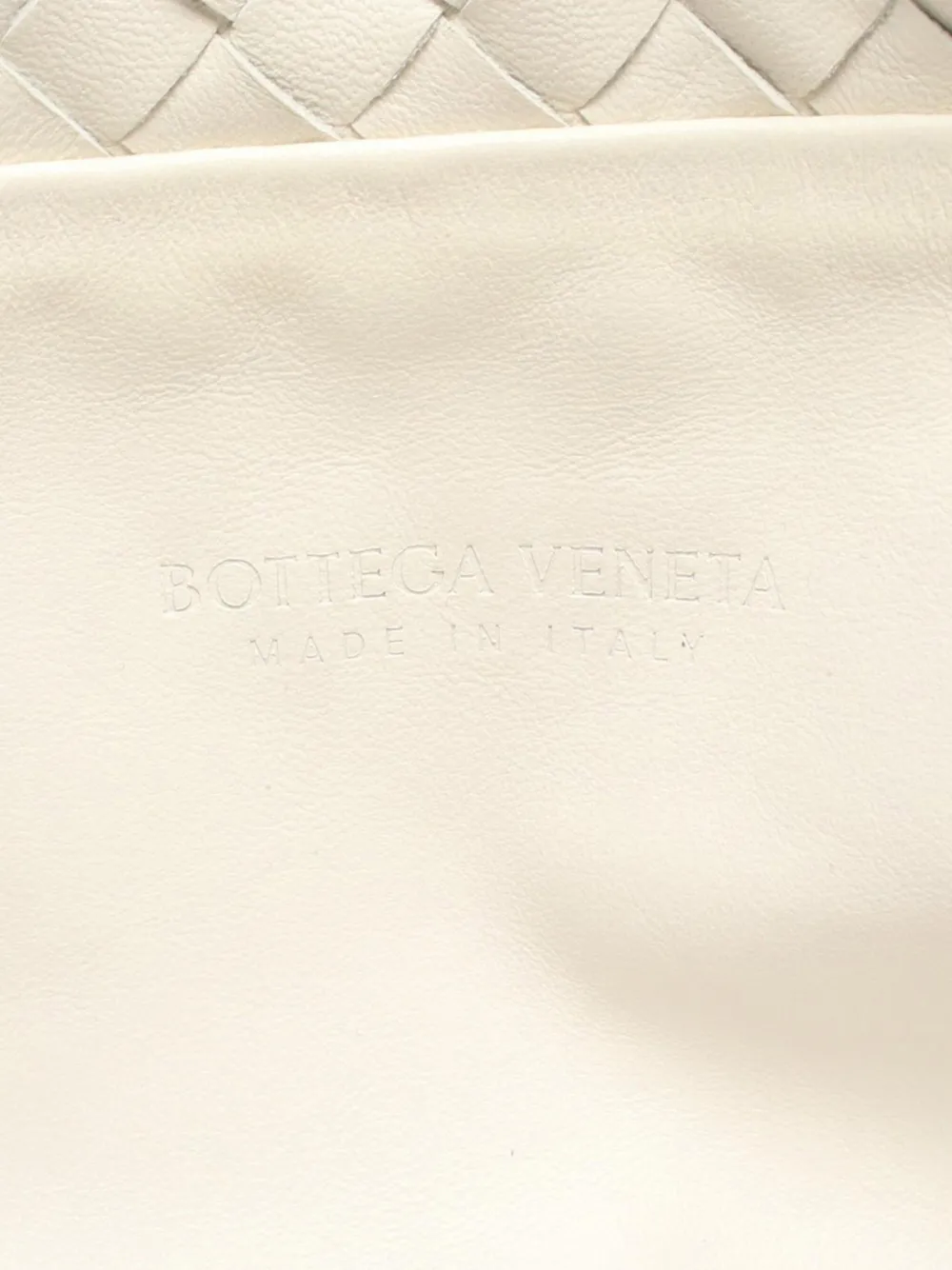 Pre-owned Bottega Veneta 2012-2025 Small Nappa Intrecciato Bulb Shoulder Bag In White