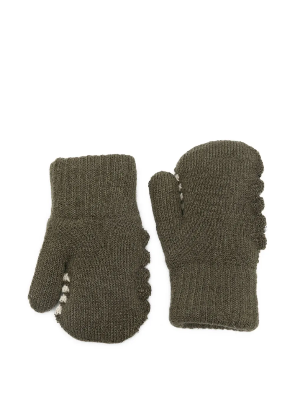 Molo dinosaur-face mittens - Groen