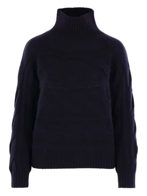 Max Mara cable-knit high-neck sweater