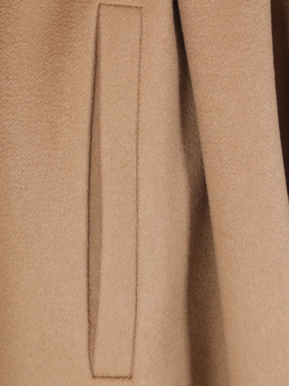 Max Mara Waist Belted Long Length Jacket In Brown