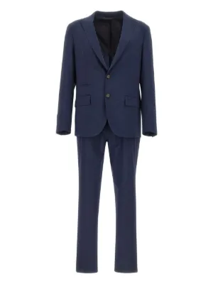 Prada pinstripe-pattern notch-lapel Suit | Blue | FARFETCH