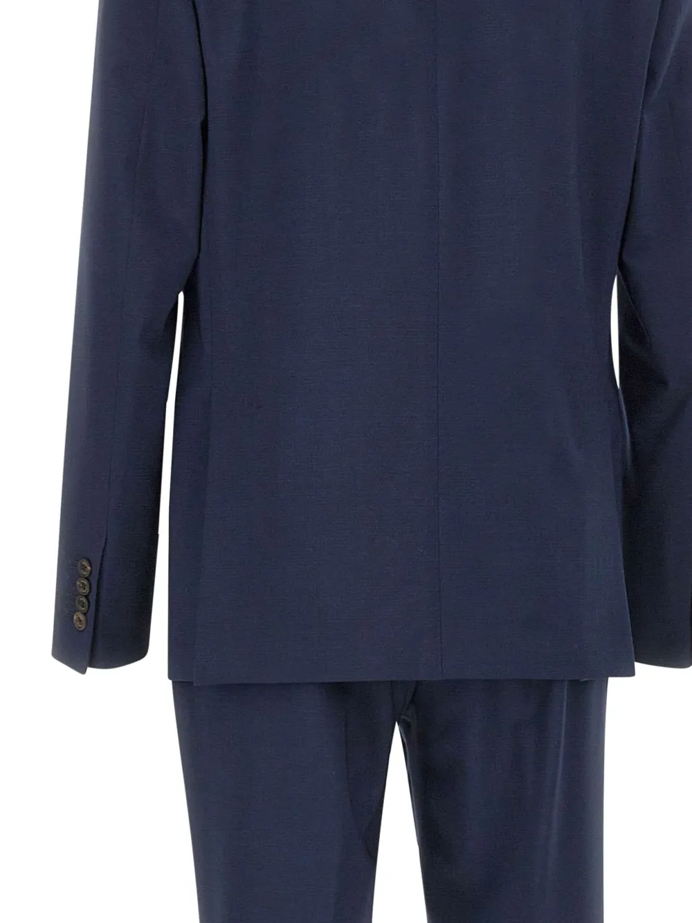 Eleventy Pak met paspelzakken en knopen Blauw