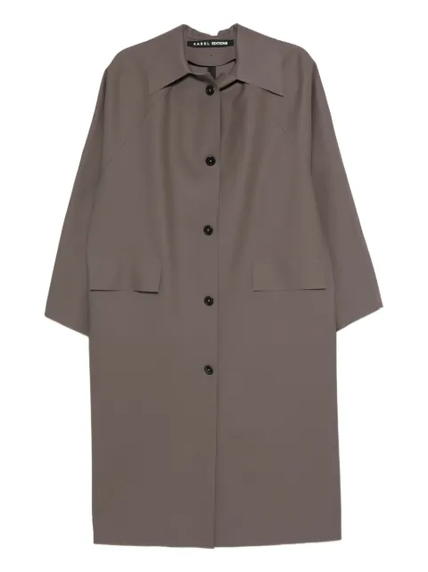 KASSL Editions flap-pocket buttoned coat