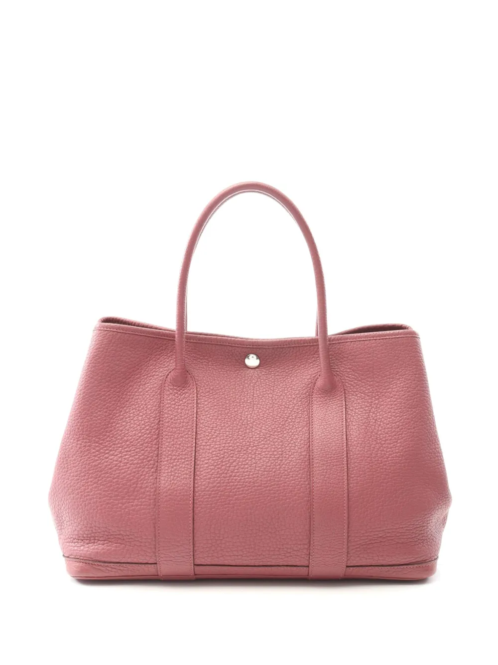 Pre-owned Hermes 2012 Negonda Garden Party 36 Tote Bag In Pink