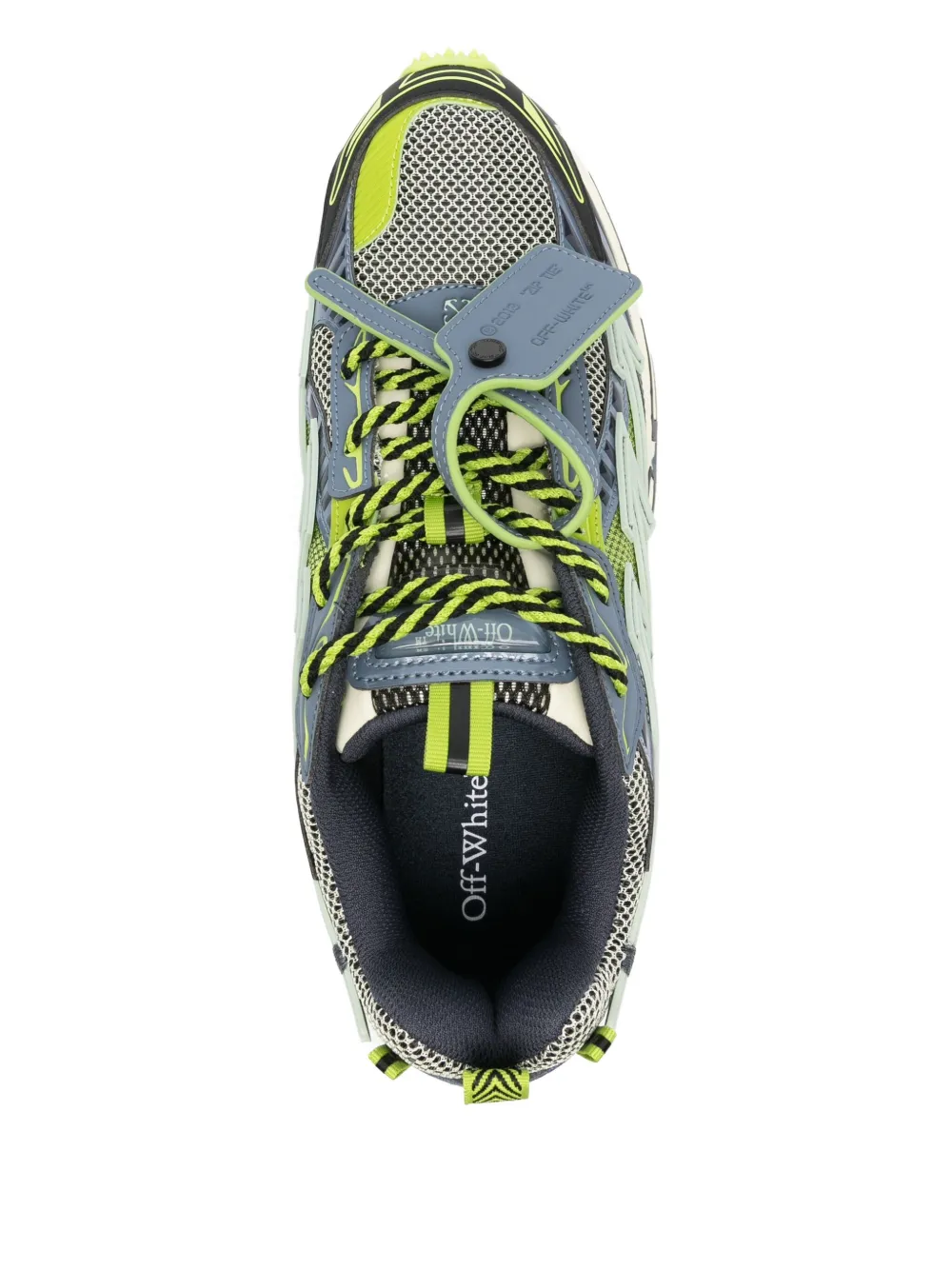 Off-White lace-up mesh sneakers Grey