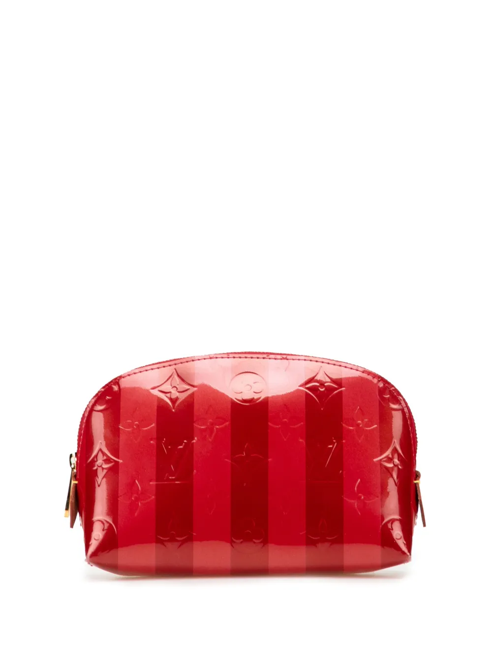 Louis Vuitton Pre-Owned 2011 Monogram Vernis Rayures Cosmetic pouch | Red | Image 1