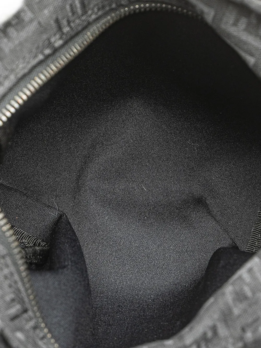 Pre-owned Fendi 2000-2010 Mini Zucchino Canvas Handbag In Black