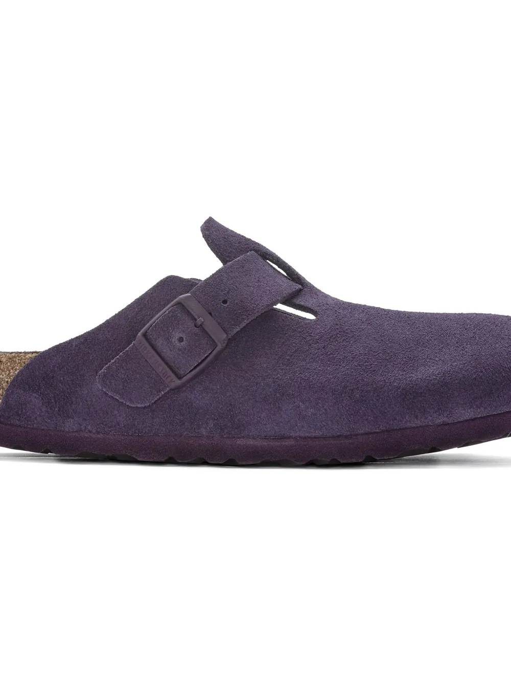 Birkenstock buckle suede mules - Paars