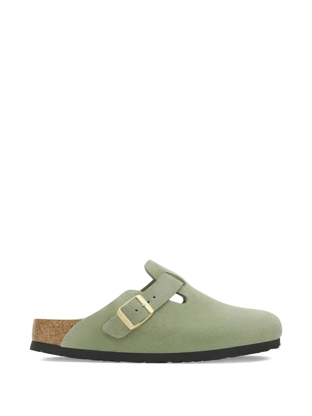 Birkenstock buckle suede mules Green