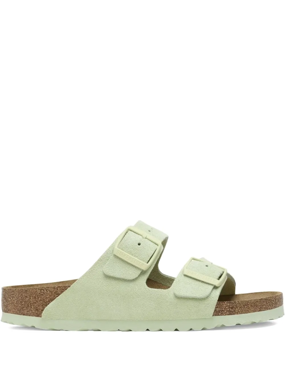 Birkenstock Arizona double-buckle suede sandals Green