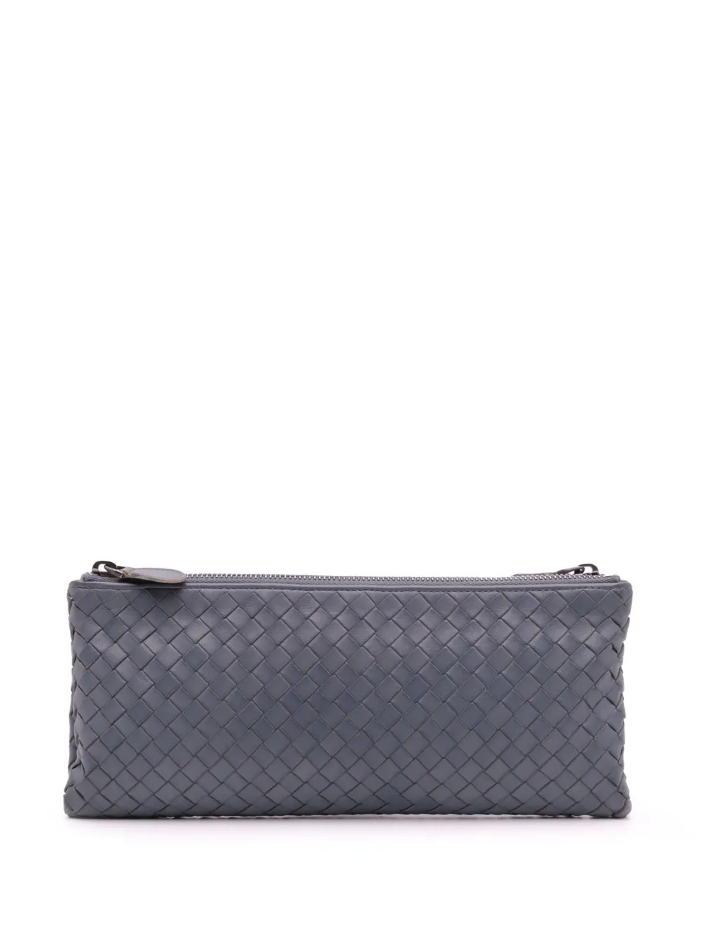 Bottega Veneta Pre-Owned 2012-2025 Nappa Intrecciato Double Zip clutch bag | Blue | Image 1