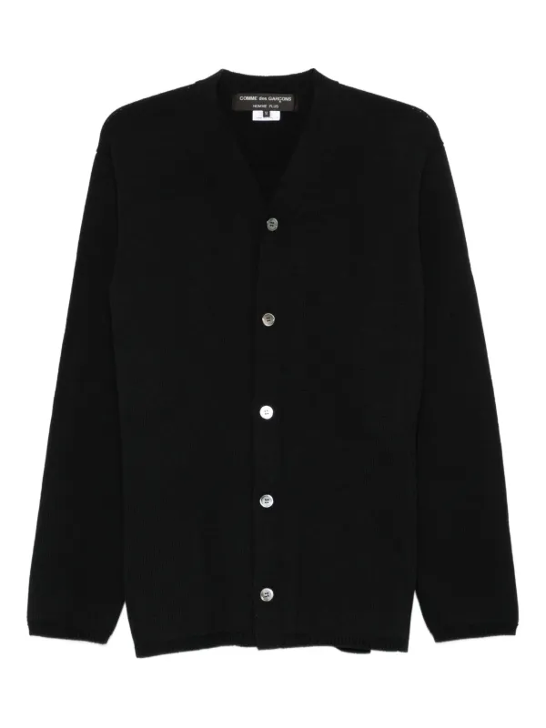 Comme Des Garçons Homme Plus Cotton Blend Cardigan | Black