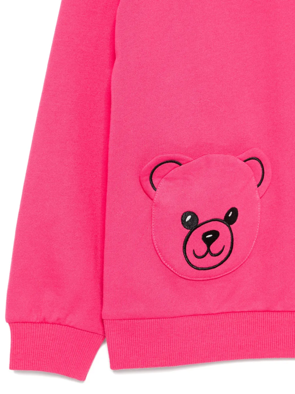 Moschino Kids Sweater met teddybeer-applicatie Roze