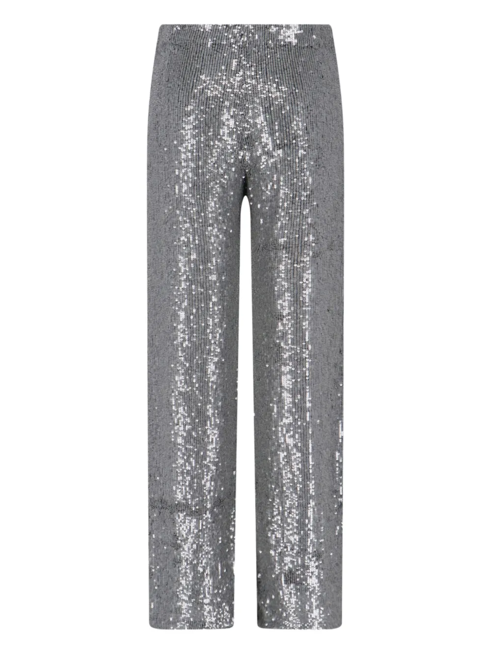 P.A.R.O.S.H. sequined straight trousers - Zilver