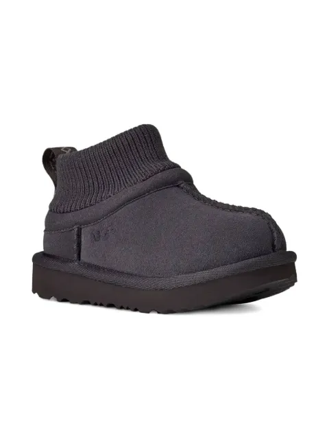 UGG Kids Classic Ultra Mini ribbed-collar boots