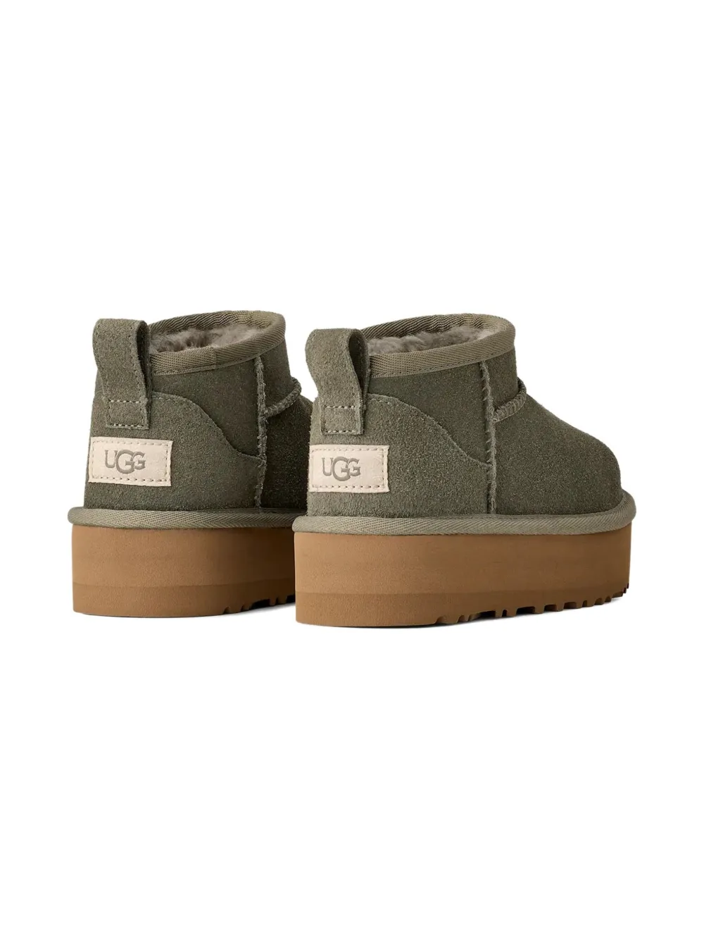 Ugg Girls Classic Ultra Mini Platform Boots In Green