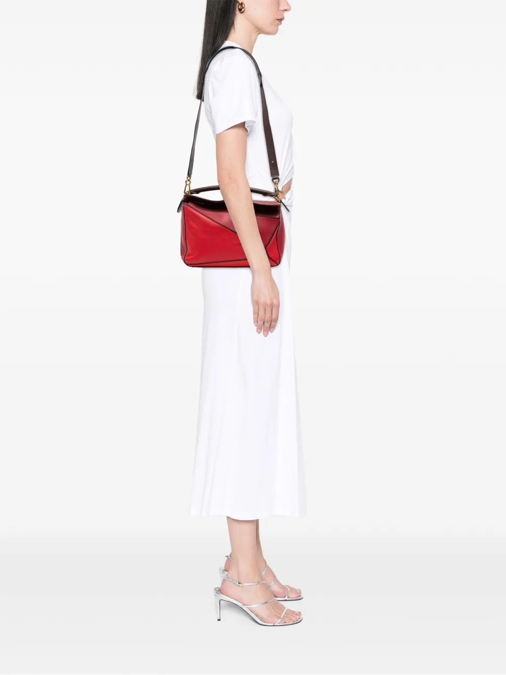 Loewe Pre-Owned 2017 Medium Tricolor Calfskin Puzzle satchel | Pre-Owned | Image 2