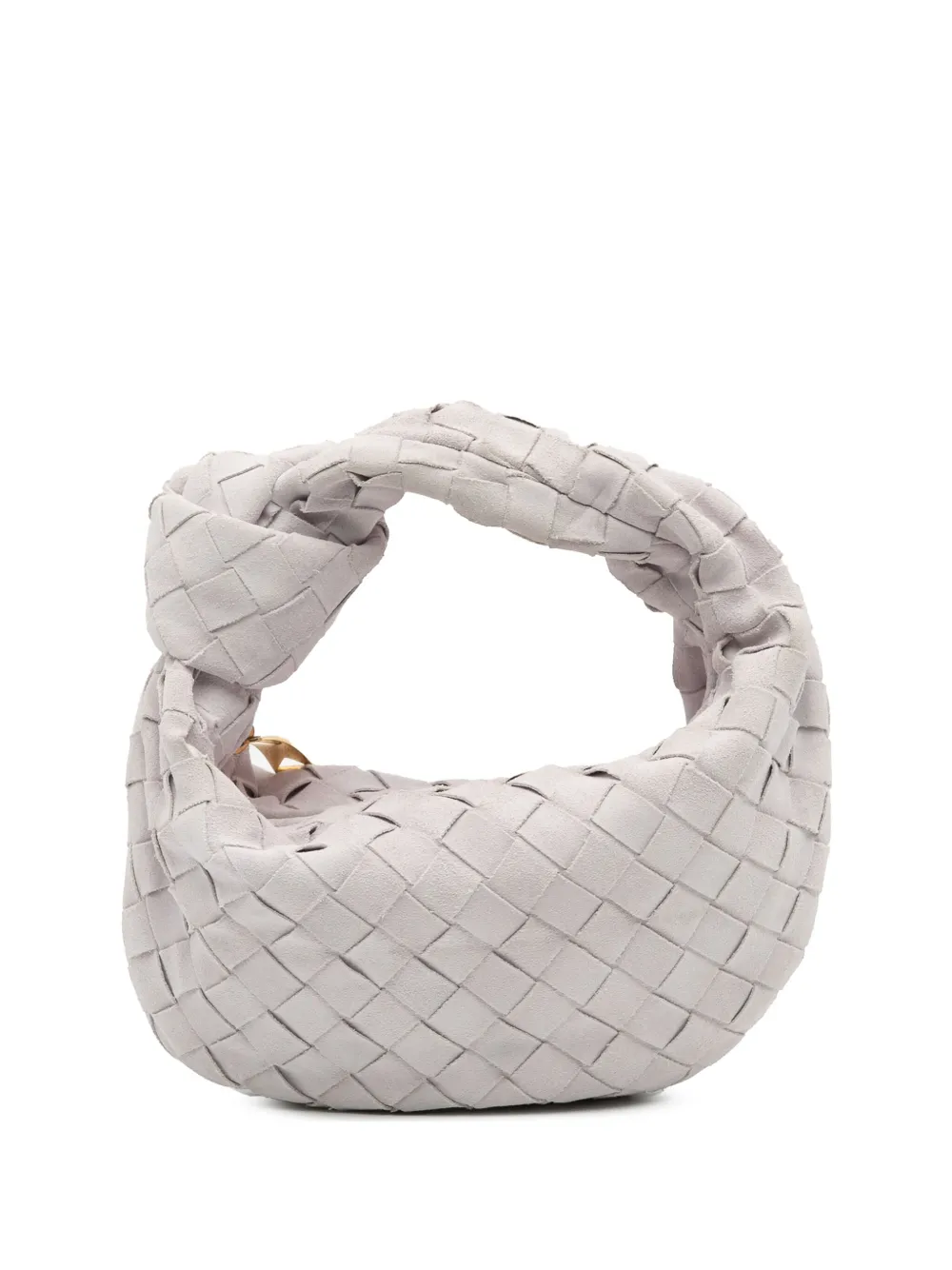Bottega Veneta Pre-Owned 2012-2025 Mini Suede Intrecciato Jodie hobo bag | White | Image 1