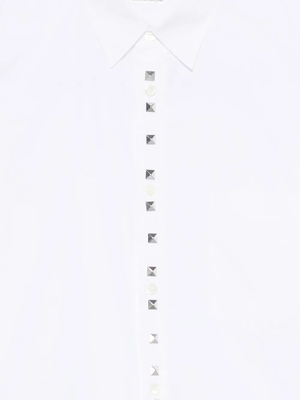 Black Comme Des Garçons Katoenen overhemd Wit