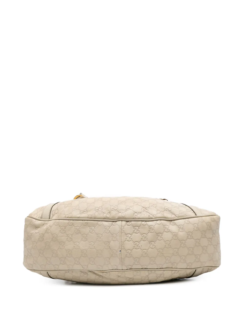 Pre-owned Gucci 2016-2025 Ssima Twins Shoulder Bag In White