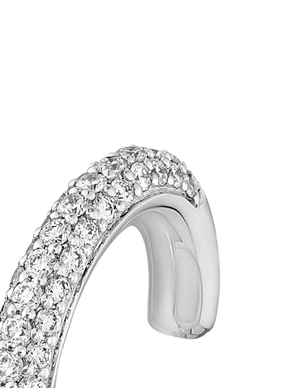  Rosekey 18k White-gold Daisies Diamond Earcuff - Silver 