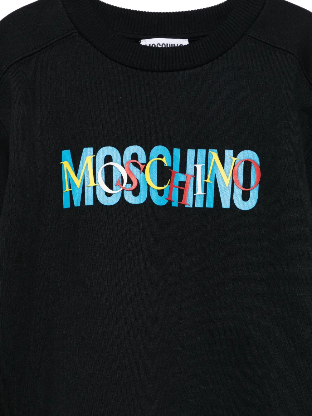 Moschino Kids Sweater met logoprint Zwart