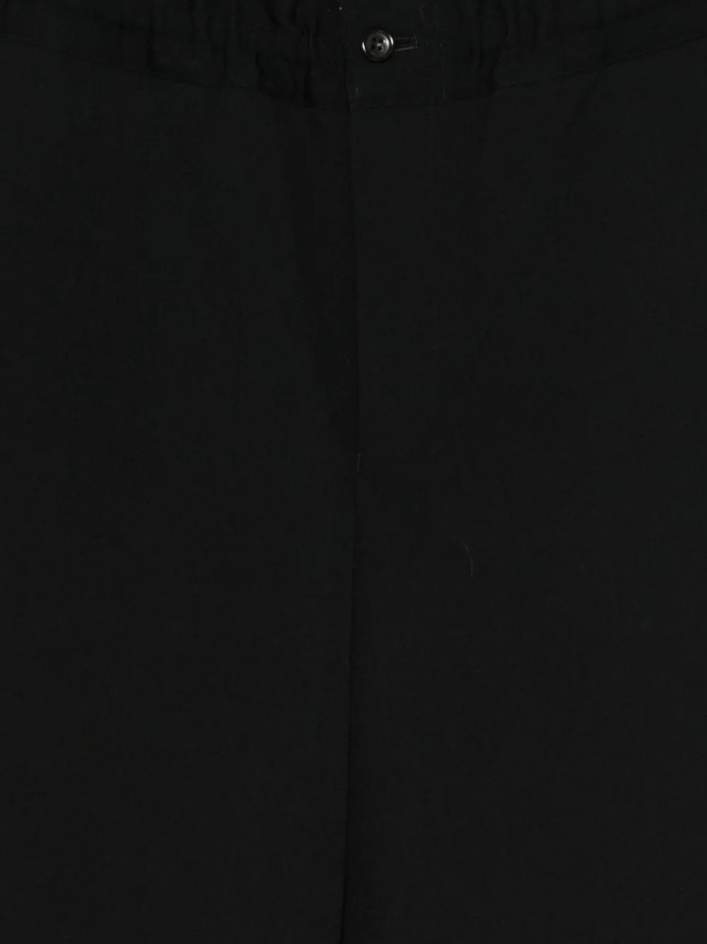 Black Comme Des Garçons Elasticated-waist Wool Trousers In Black