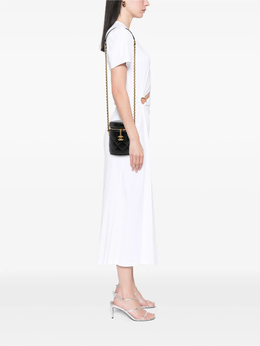 CHANEL Pre-Owned 2021-2025 Small Quilted Lambskin Side Note Vanity Case crossbody bag | Pre-Owned | Image 2
