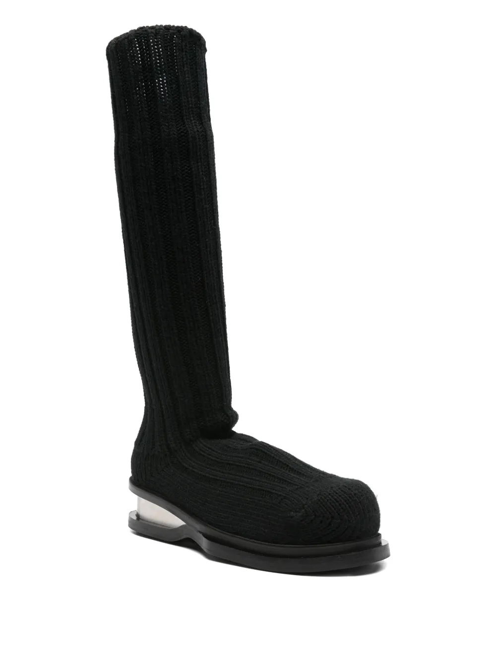 Egonlab Knit Boots In Black