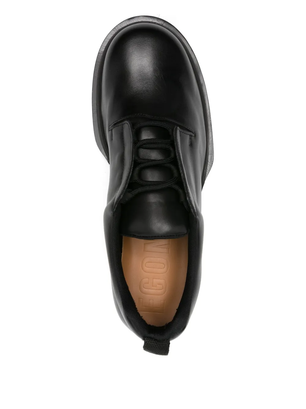 EGONlab. leather derby shoes Black