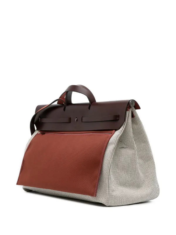 Hermès Pre-Owned 2021 Toile Quadrille Vache Hunter Herbag Zip