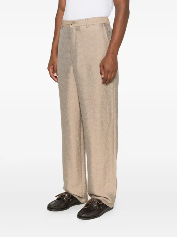 Giorgio Armani Jacquard Trousers | Gold | FARFETCH