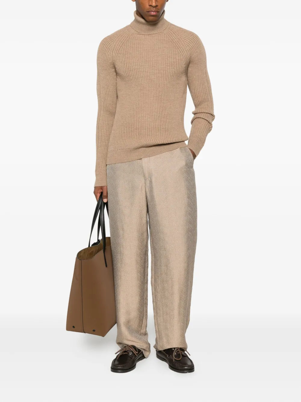 Giorgio Armani Broek met jacquard - Goud