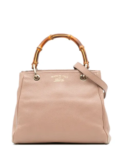 Gucci Pre-Owned 2016-2025 Small Calfskin Bamboo Shopper satchel