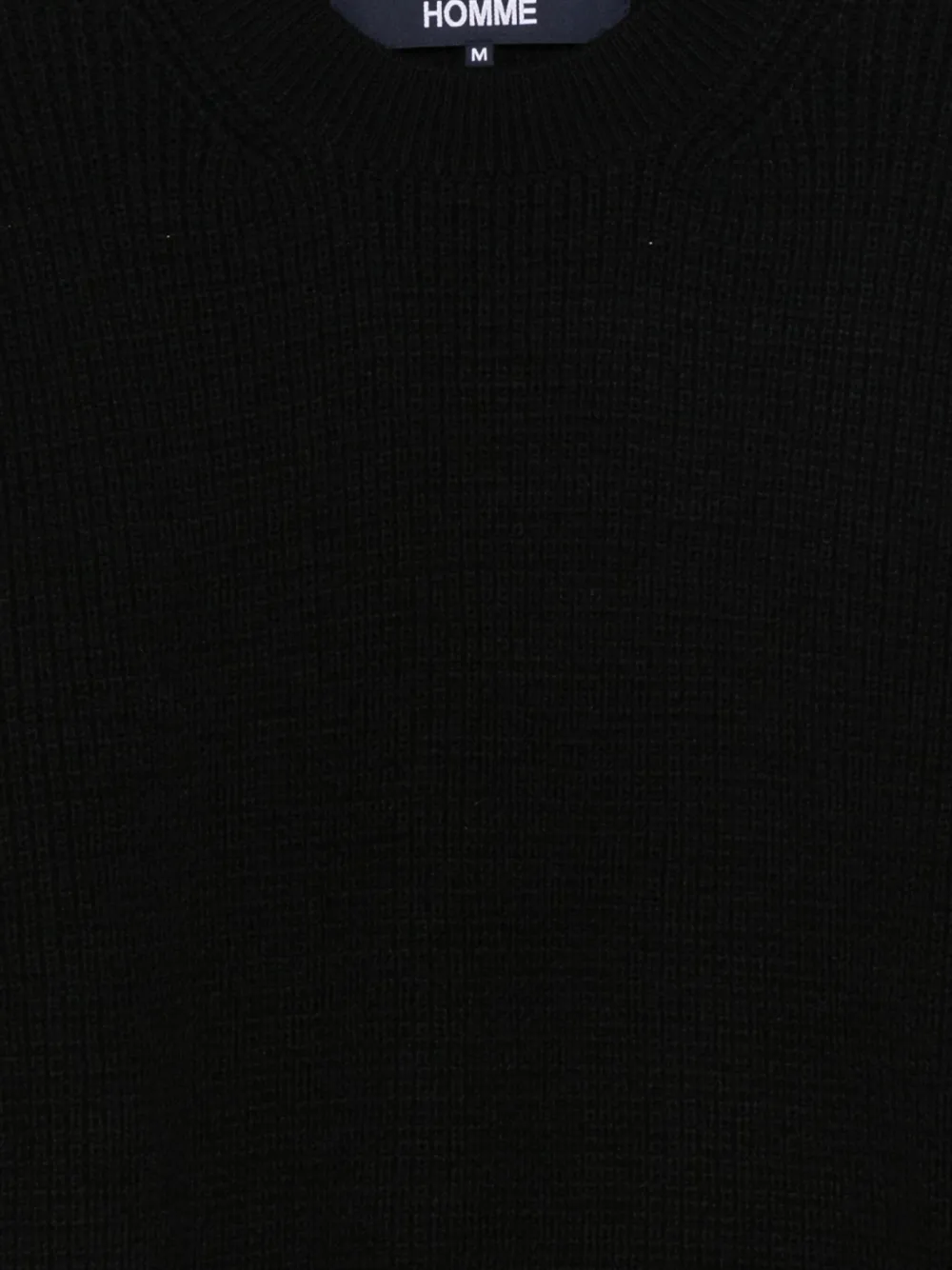 Comme Des Garçons Homme Deux Wool Sweater In Black