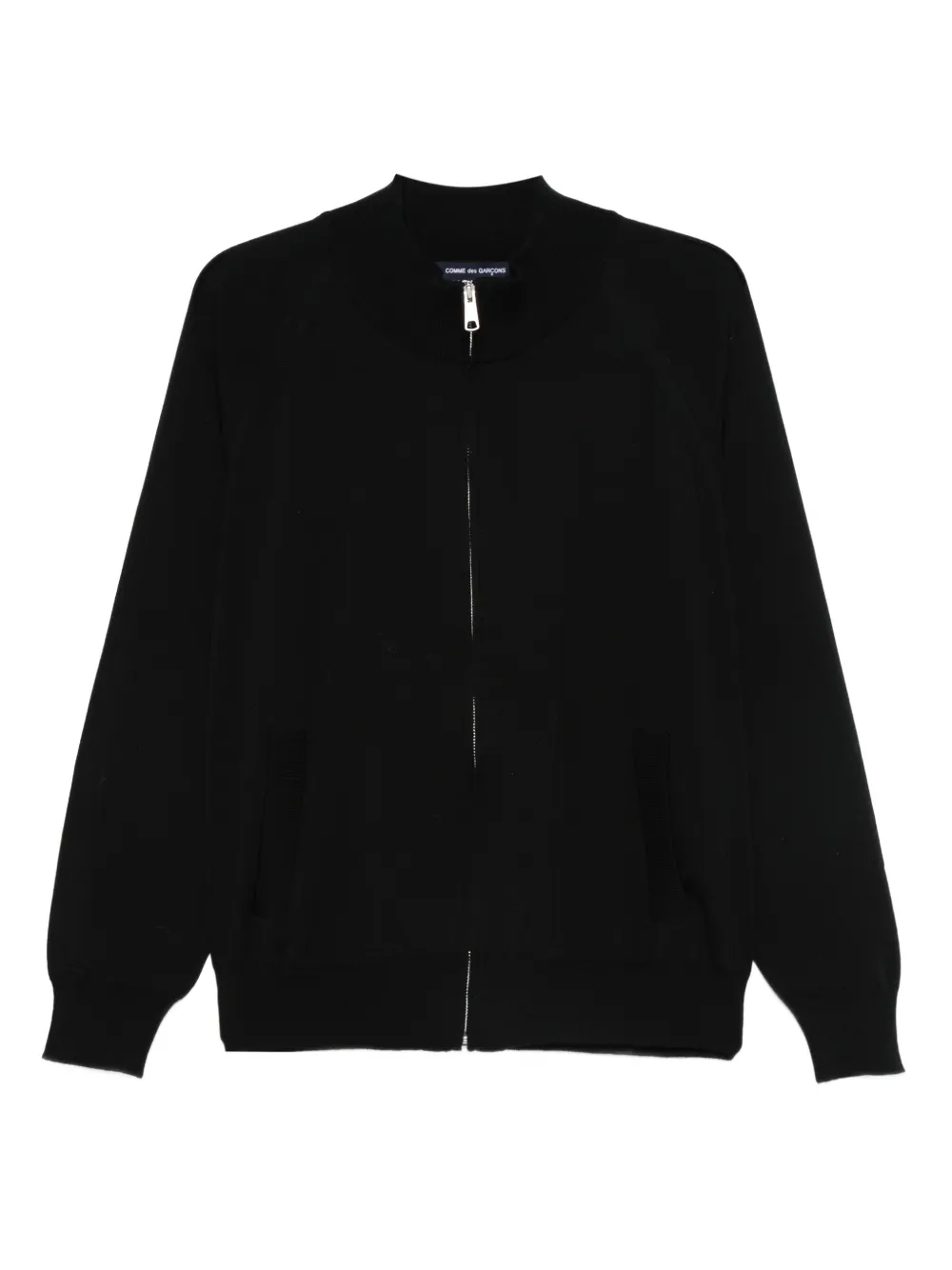 Comme des Garçons Homme سويتر صوف بسحاب | أسود | Image 1