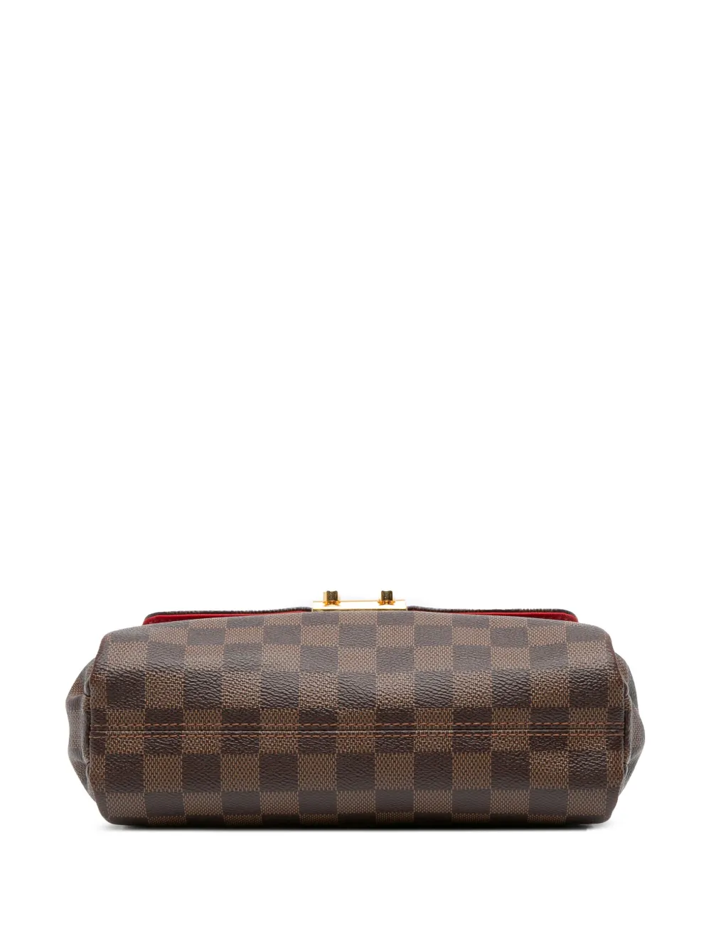 Pre-owned Louis Vuitton 2017 Damier Ebene Croisette Satchel In Brown