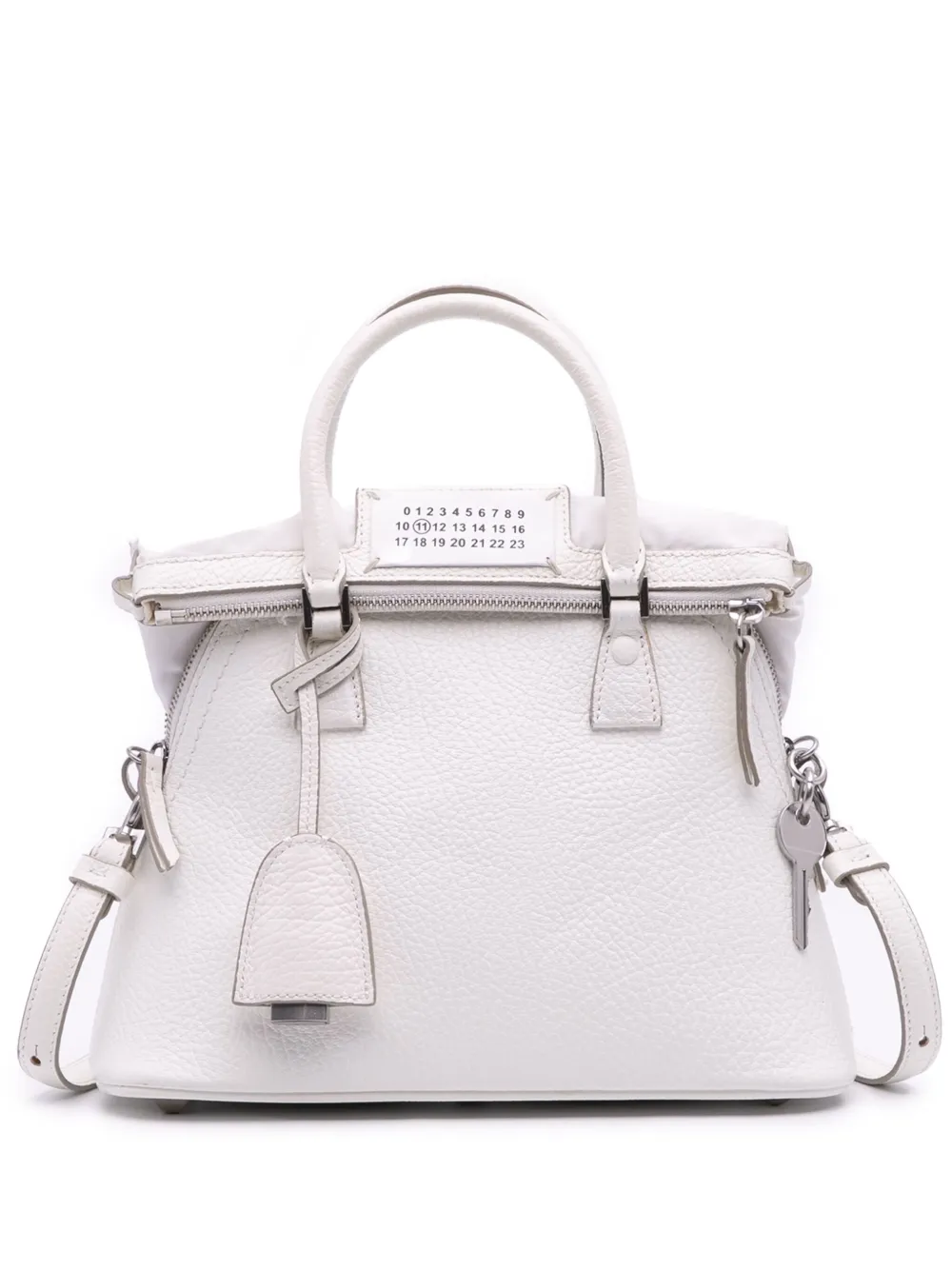 Maison Martin Margiela Pre-Owned 2016-2025 Mini Grained Leather 5ac Classique satchel | White | Image 1
