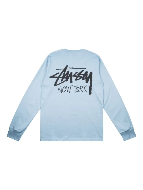 Stüssy New York Long Sleeves T-shirt | Blue | FARFETCH CA