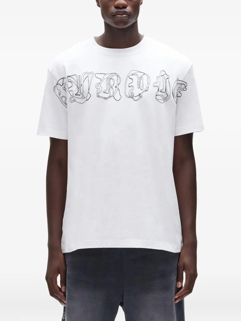 Purple Brand graphic-print t-shirt - Wit