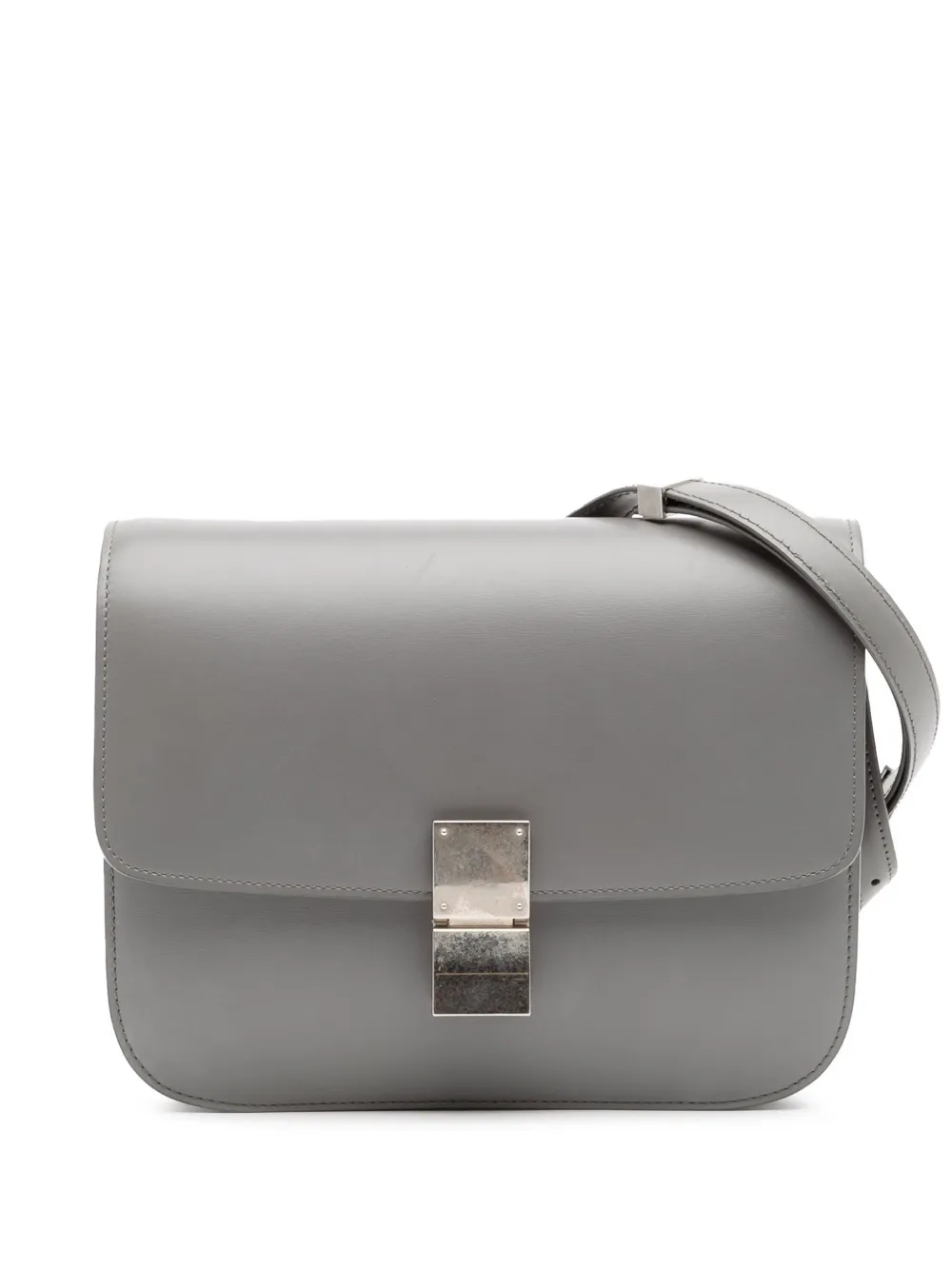 Celine Pre-Owned 2016 Medium Calfskin Classic Box crossbody bag | Grey | Image 1