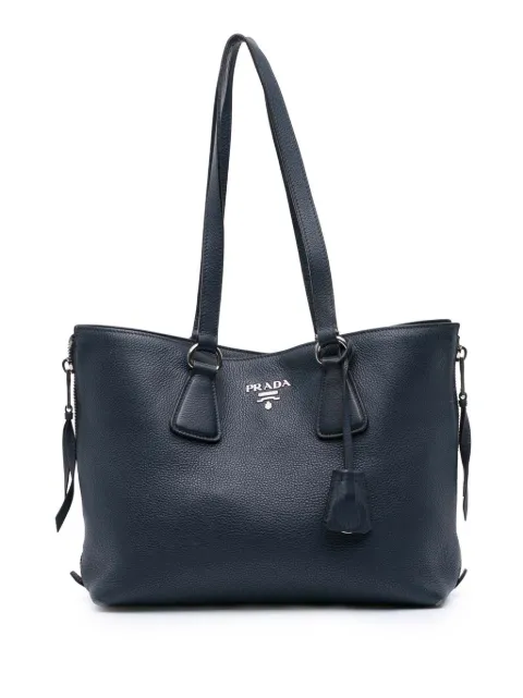 Prada Pre-Owned 2010-2025 Vitello Phenix Side Zip Shopper tote bag