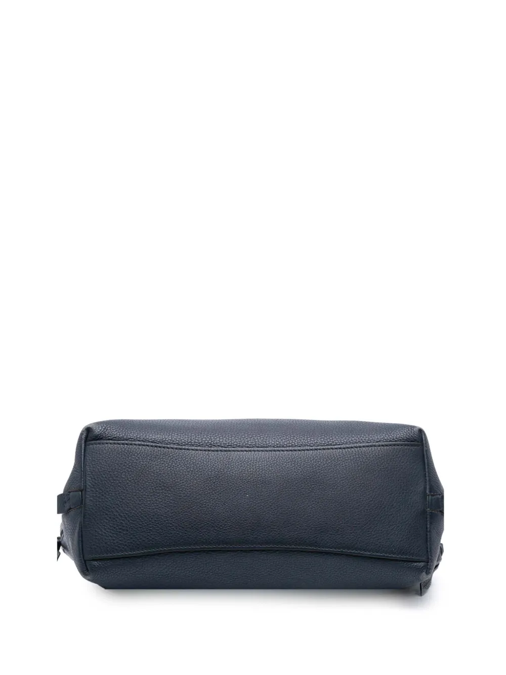 Pre-owned Prada 2010-2025 Vitello Phenix Side Zip Shopper Tote Bag In Blue